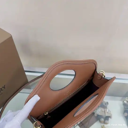 Official First Bag Ru BURBERRY Pocket Bag-23*6*26.5CM Mini 0514